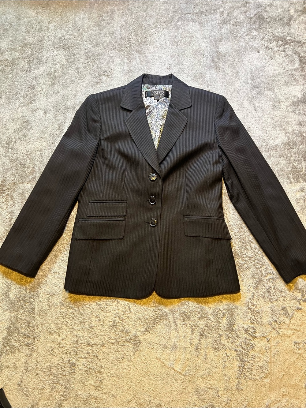 Kasper Black Pinstripe Women's Blazer